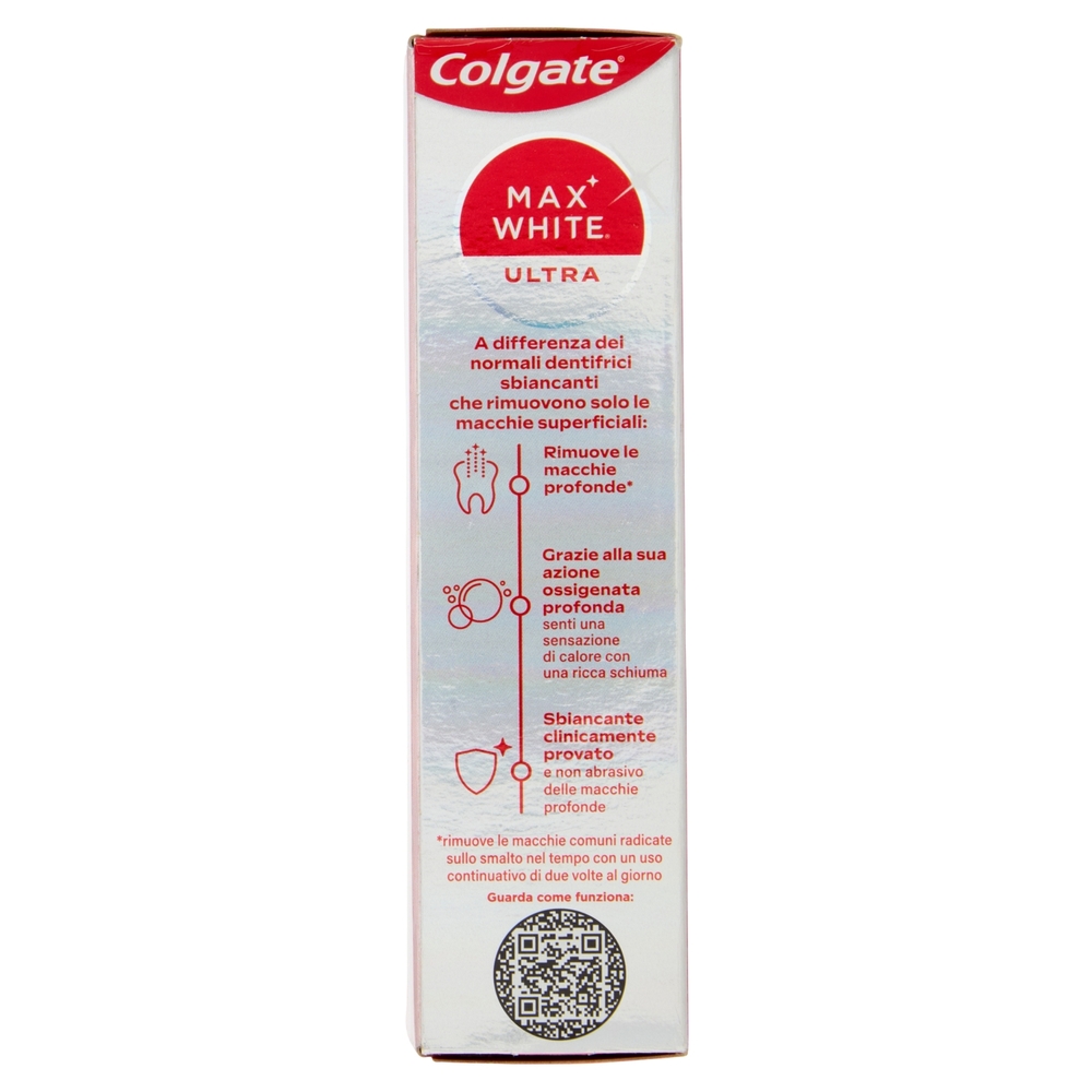 Colgate dentifricio sbiancante Max White Ultra Active Foam 50 ml